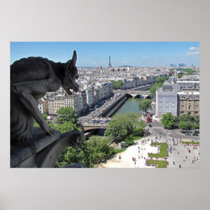 View from Notre Dame de Paris (Poster) Poster