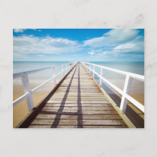 View from Pier over Sea Postcard