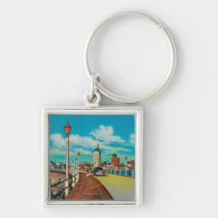 View From Rainbow Pier, Long Beach Key Ring