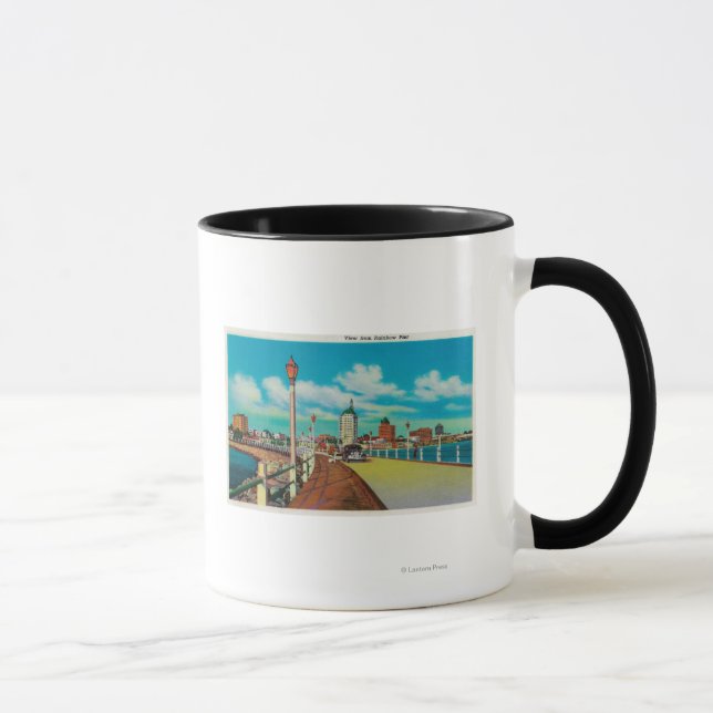 View From Rainbow Pier, Long Beach Mug (Right)