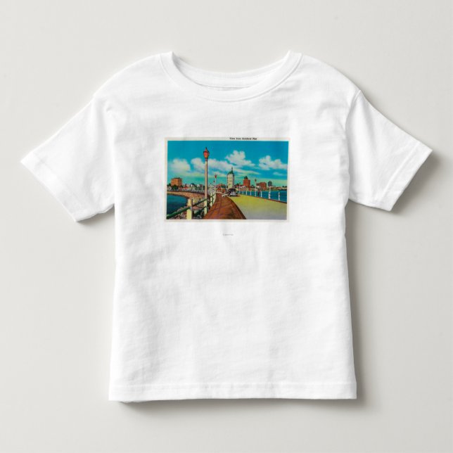 View From Rainbow Pier, Long Beach Toddler T-Shirt (Front)