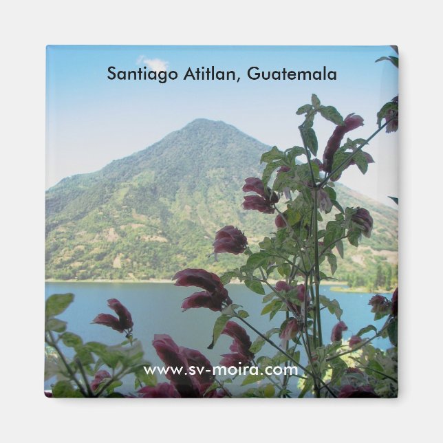 View from Santiago Atitlan, Guatemala Magnet (Front)