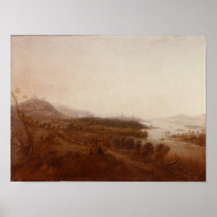 View from Schloss Sanssouci, Potsdam, 1750 Poster