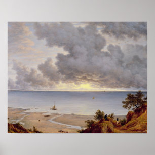 View from Shanklin, Isle of Wight, c.1827 (oil on Poster