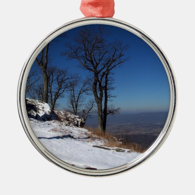"View from Skyline Drive, VA " Metal Ornament (Front)
