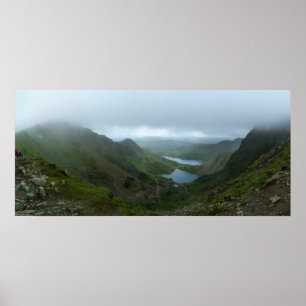 View from Snowdon - Panorama Poster