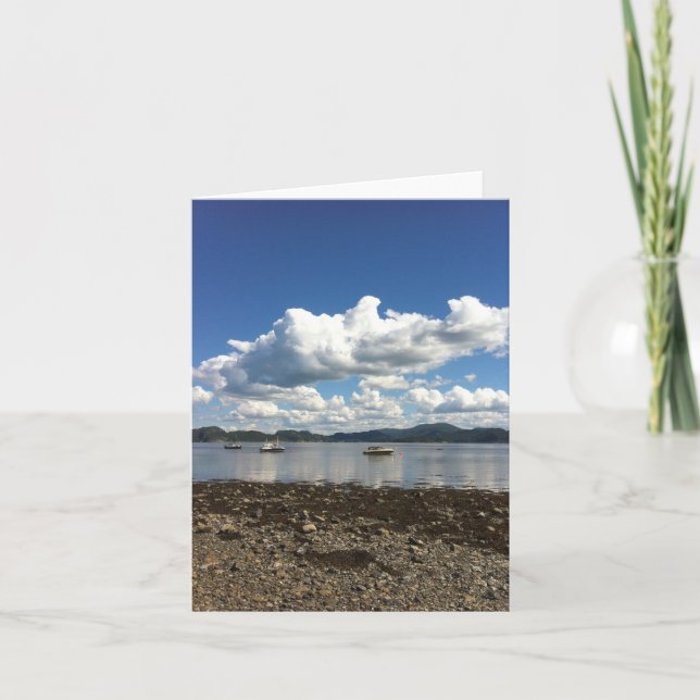 View from Steinvikholm Slott Norway Notecard (Front)