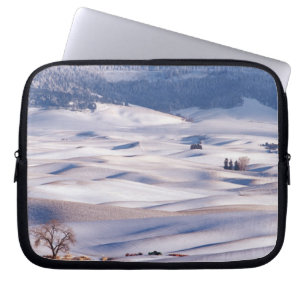 View from Steptoe Butte of rolling hills covered Laptop Sleeve
