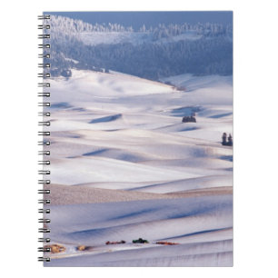 View from Steptoe Butte of rolling hills covered Notebook