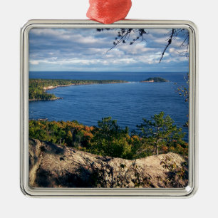 View From Sugarloaf Metal Ornament