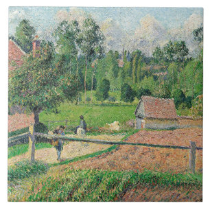 View from the Artist's Window Camille Pissarro   Ceramic Tile