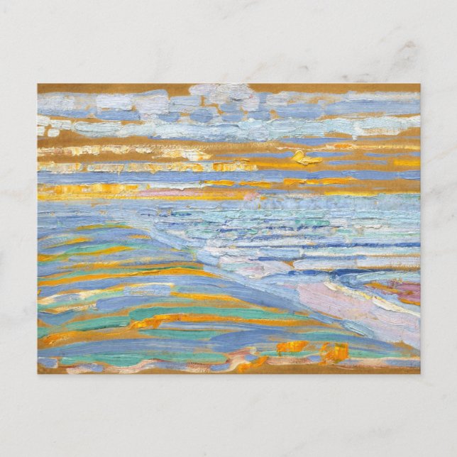 View from the Dunes with beach by Piet Mondrian Postcard (Front)