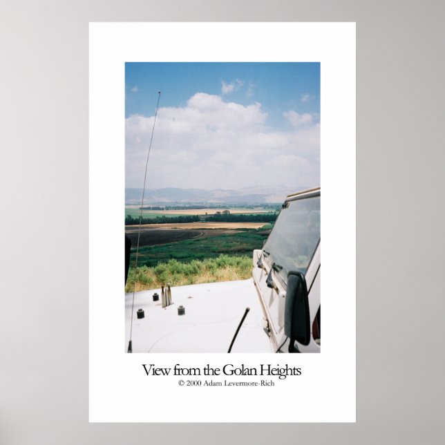 View from the Golan Heights Poster (Front)