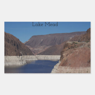 View from the Hoover Dam 2016 Rectangular Sticker