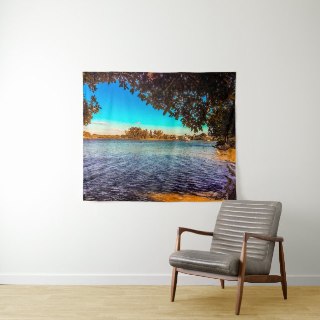 View from the Lagoon Tapestry (In Situ (Horizontal))