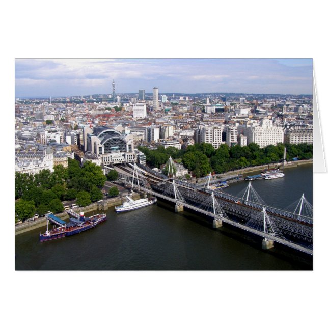 View from the London Eye card (Front Horizontal)