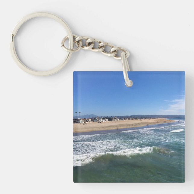 View from the Pier, Newport Beach, California Key Ring (Front)