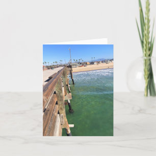 View from the Pier, Newport Beach, California Thank You Card