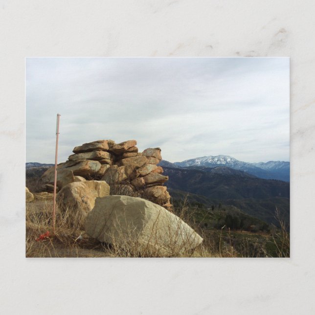 View From The Rim of the World Highway Postcard (Front)