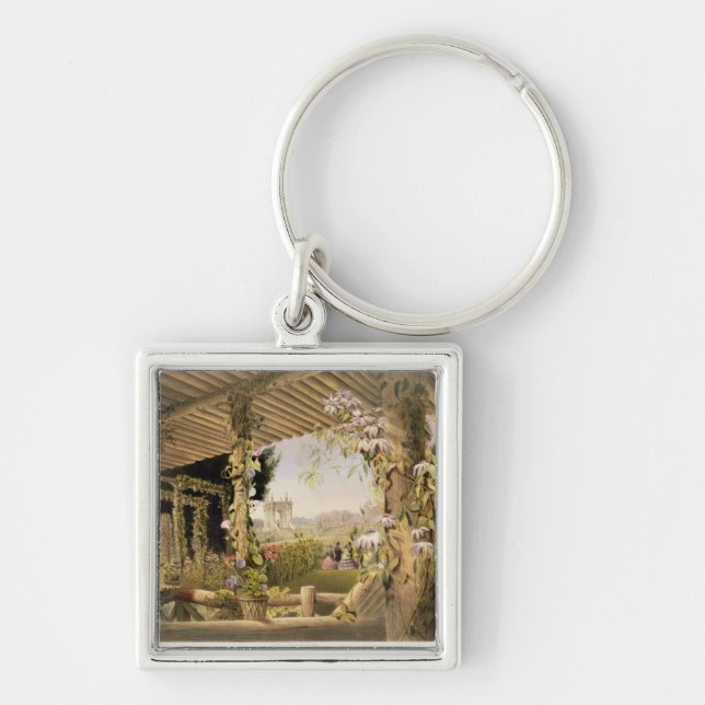 View from the Rustic Seat, Shrublands, from 'The G Key Ring (Front)