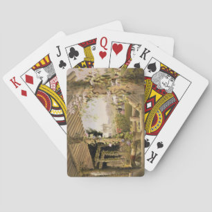 View from the Rustic Seat, Shrublands, from 'The G Playing Cards