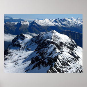 View from the Schilthorn mountain Poster