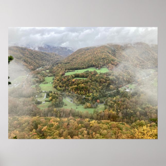" View From the Top of Seneca Rocks " - Photograph Poster (Front)