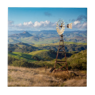 View From The Top of the Mountains Ceramic Tile