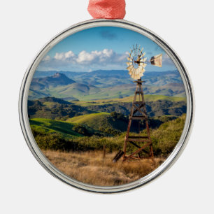 View From The Top of the Mountains Metal Ornament