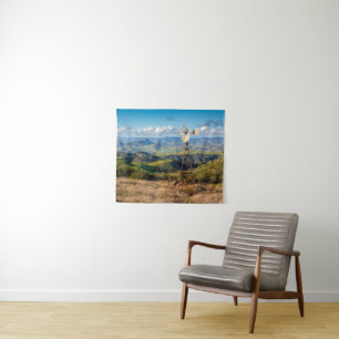 View From The Top of the Mountains Tapestry