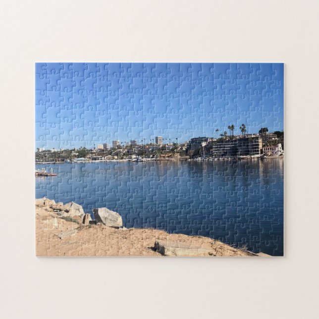 View from the Wedge, Newport Beach, California Jigsaw Puzzle (Horizontal)