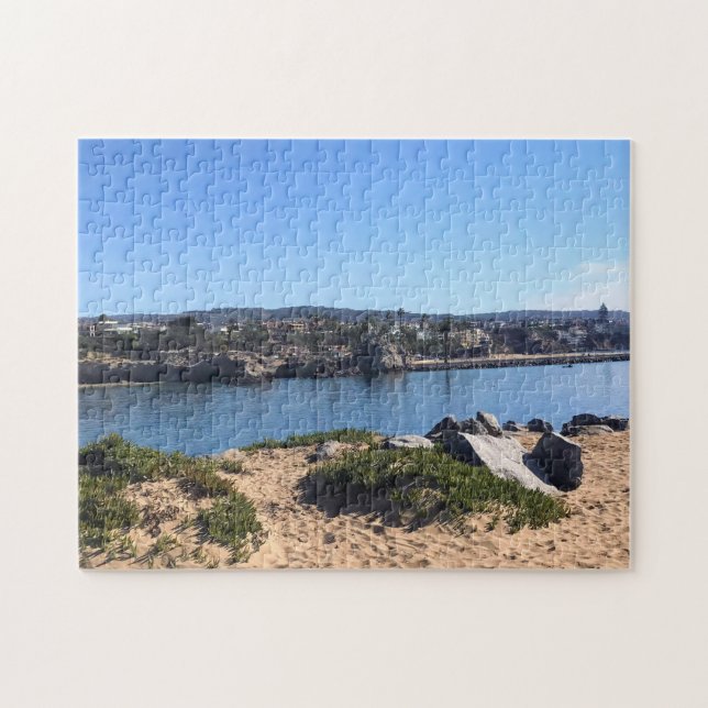 View from the Wedge, Newport Beach, California Jigsaw Puzzle (Horizontal)
