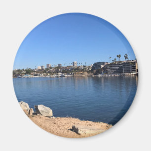 View from the Wedge, Newport Beach, California Magnet