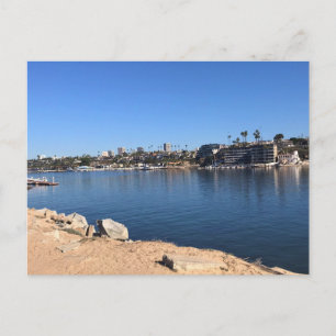 View from the Wedge, Newport Beach, California Postcard