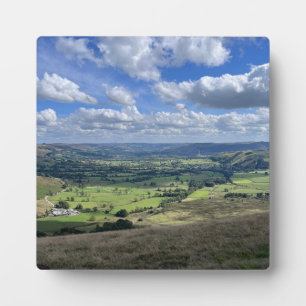 View from top of Mam Tor Plaque