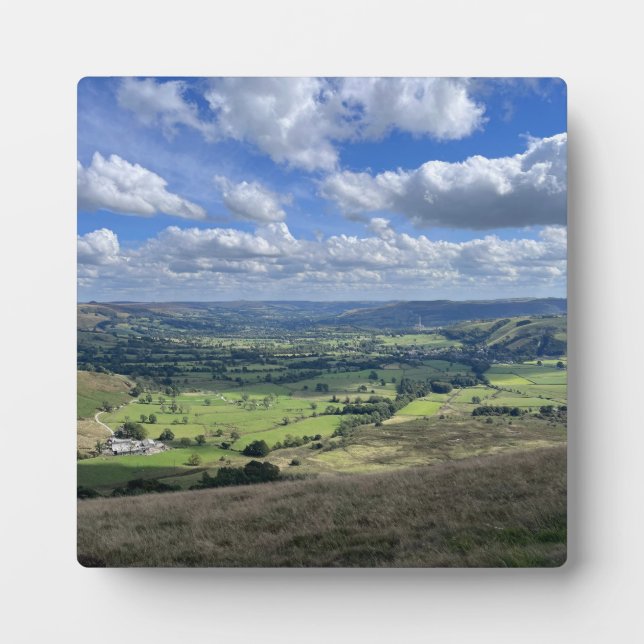 View from top of Mam Tor Plaque (Front)