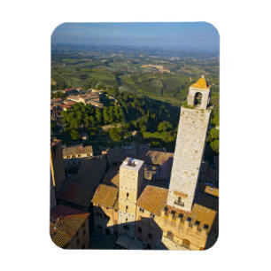 View From Tower, San Gimignano, Siena, Tuscany Magnet