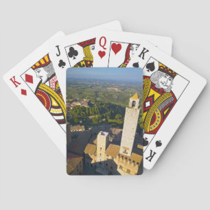 View From Tower, San Gimignano, Siena, Tuscany Playing Cards