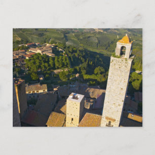 View From Tower, San Gimignano, Siena, Tuscany Postcard