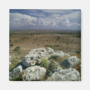 View from Troy of the surrounding landscape Magnet