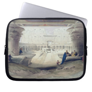 View from under the Portico of Temple of Edfou, Up Laptop Sleeve