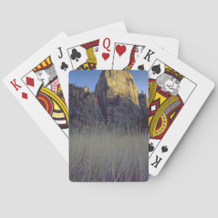 View from Virgin River flood plain, Zion Canyon Playing Cards