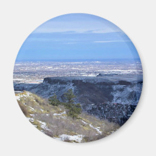 View from Windy Saddle Park, Golden, Colorado Magnet