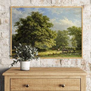 View in the Bentheim Forest by George Andries Roth Poster