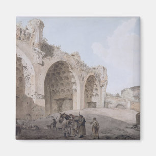View in the Roman Forum (The Temple of Peace) 1779 Magnet