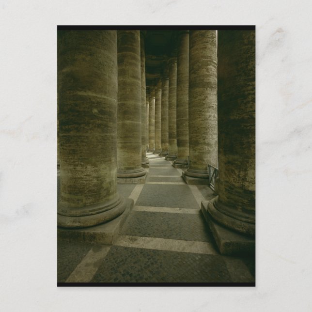 View inside the colonnade postcard (Front)