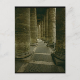 View inside the colonnade postcard