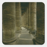 View inside the colonnade