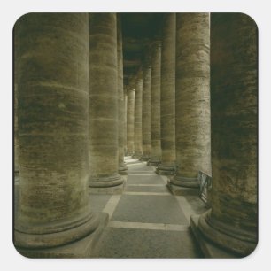 View inside the colonnade square sticker
