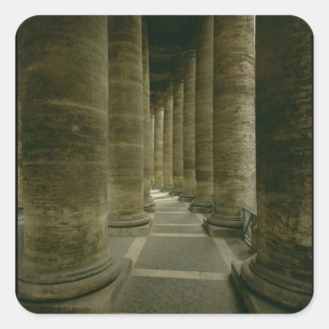 View inside the colonnade square sticker (Front)